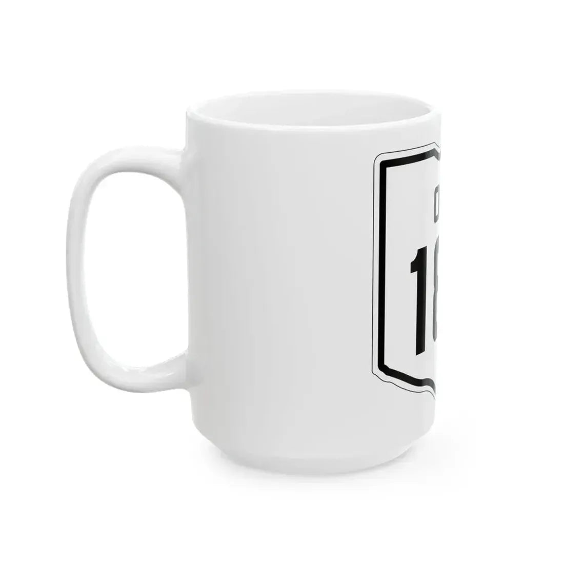 OH-185 1927 (Ohio) (Road Sign) White Coffee Mug - Go Mug Yourself