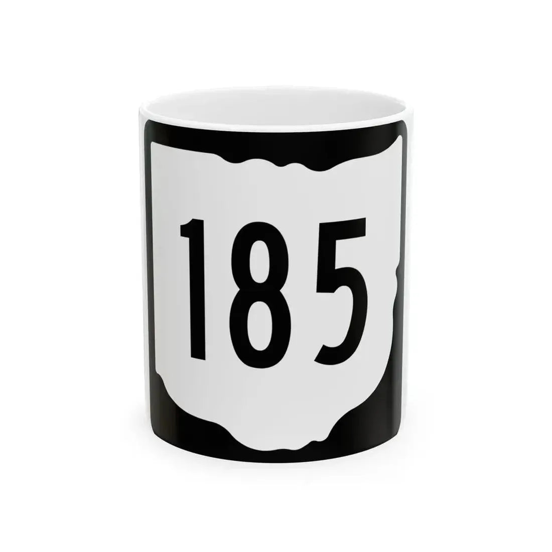 OH-185 1967 (Ohio) (Road Sign) White Coffee Mug 11oz - Go Mug Yourself