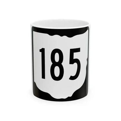 OH-185 1967 (Ohio) (Road Sign) White Coffee Mug 11oz - Go Mug Yourself