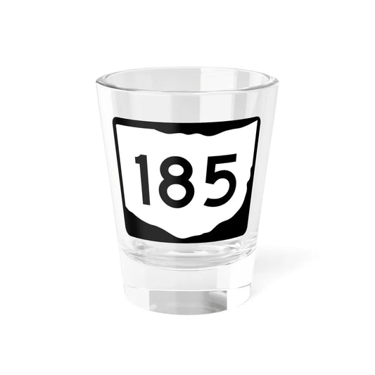 OH-185 (Ohio) (Road Sign) Shot Glass 1.5oz 1.5oz - Go Mug Yourself