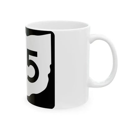 OH-185 (Ohio) (Road Sign) White Coffee Mug - Go Mug Yourself
