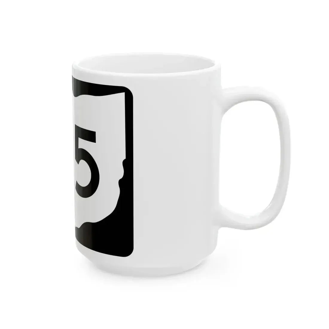 OH-185 (Ohio) (Road Sign) White Coffee Mug - Go Mug Yourself
