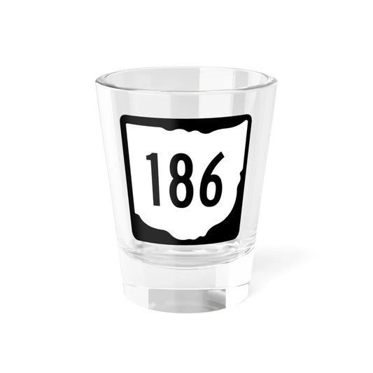 OH-186 1967 (Ohio) (Road Sign) Shot Glass 1.5oz 1.5oz - Go Mug Yourself