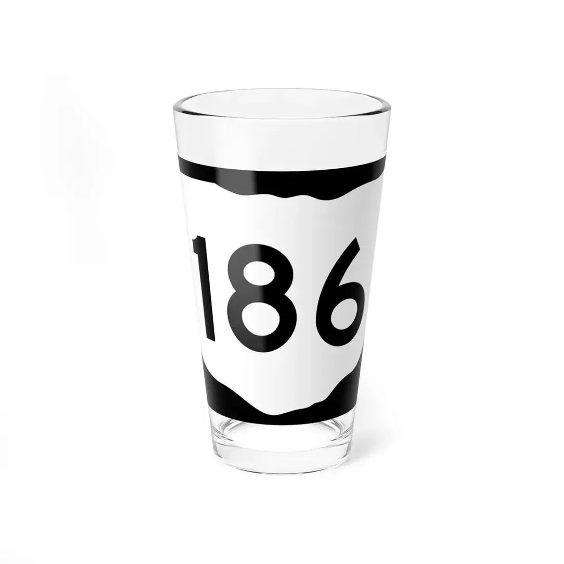 OH-186 (Ohio) (Road Sign) Pint Glass 16oz 16oz - Go Mug Yourself