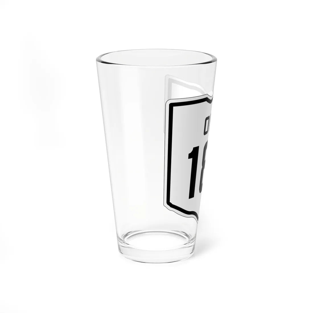 OH-187 1927 (Ohio) (Road Sign) Pint Glss 16oz - Go Mug Yourself