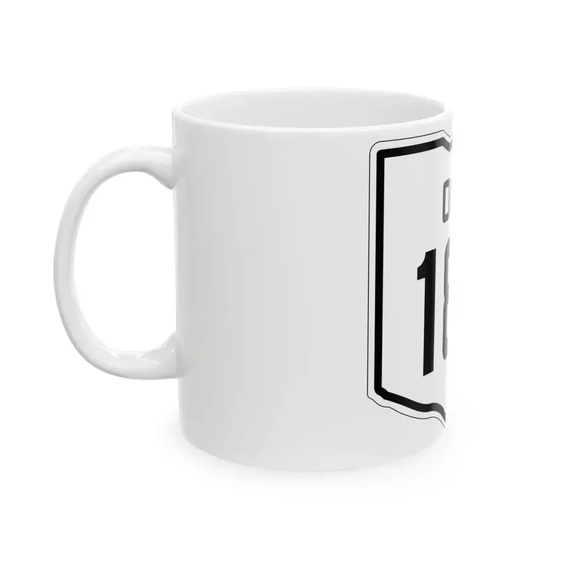 OH-187 1927 (Ohio) (Road Sign) White Coffee Mug - Go Mug Yourself