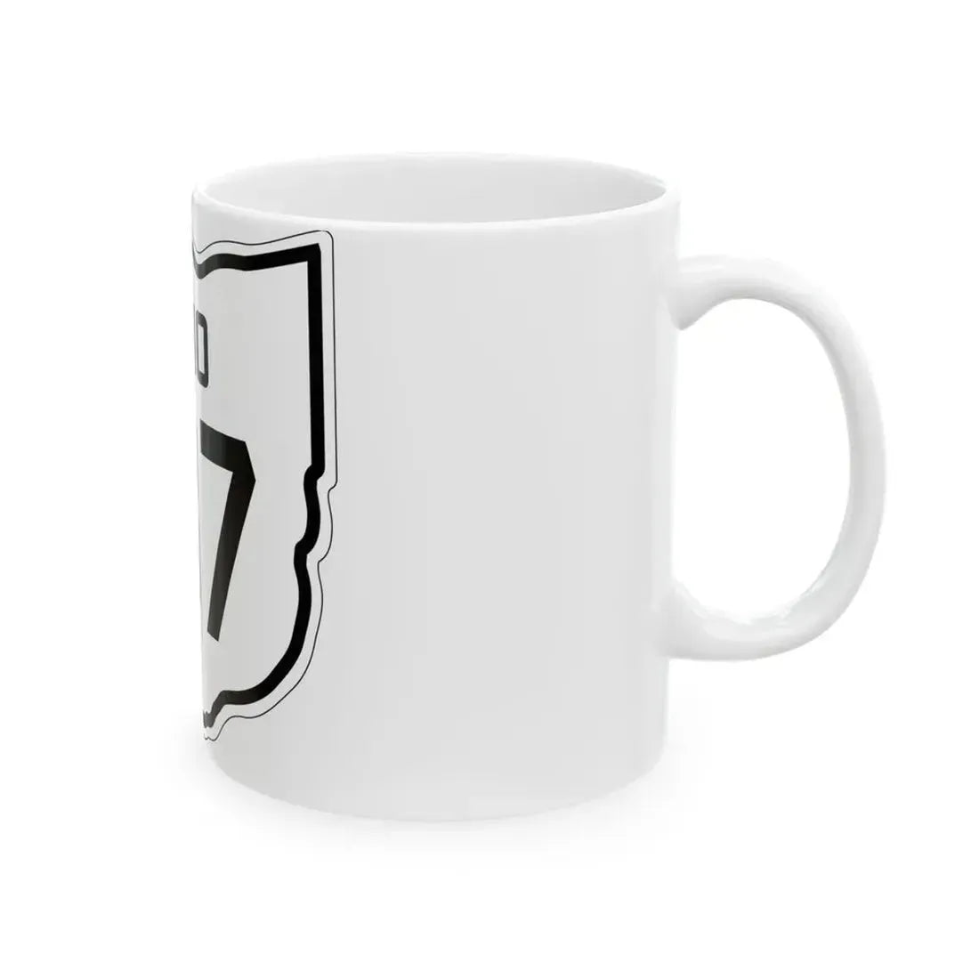 OH-187 1927 (Ohio) (Road Sign) White Coffee Mug - Go Mug Yourself
