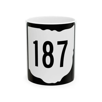 OH-187 1967 (Ohio) (Road Sign) White Coffee Mug 11oz - Go Mug Yourself