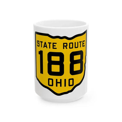 OH-188 1920 (Ohio) (Road Sign) White Coffee Mug 15oz - Go Mug Yourself