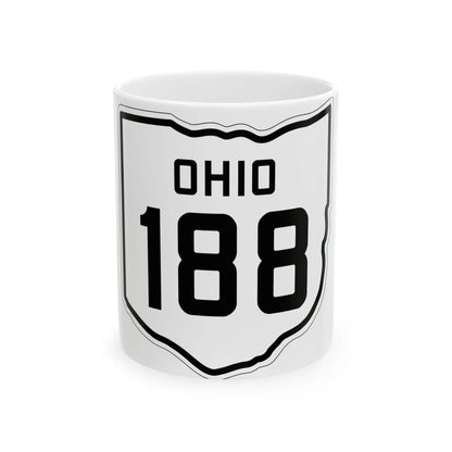 OH-188 1927 (Ohio) (Road Sign) White Coffee Mug 11oz - Go Mug Yourself