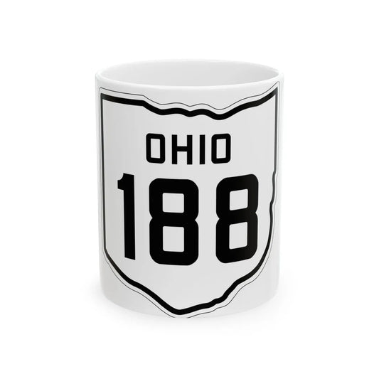 OH-188 1927 (Ohio) (Road Sign) White Coffee Mug 11oz - Go Mug Yourself