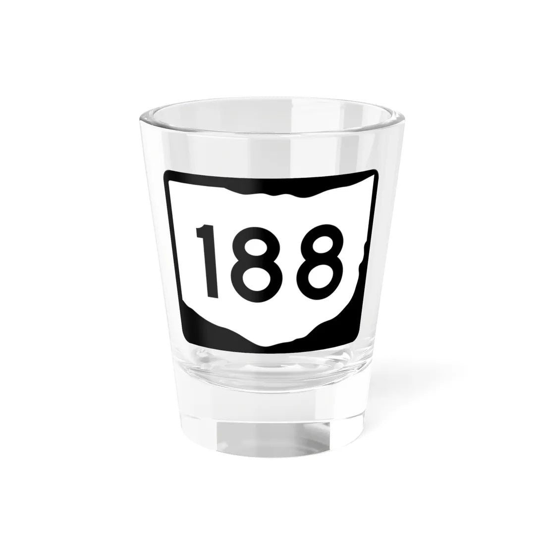 OH-188 (Ohio) (Road Sign) Shot Glass 1.5oz 1.5oz - Go Mug Yourself