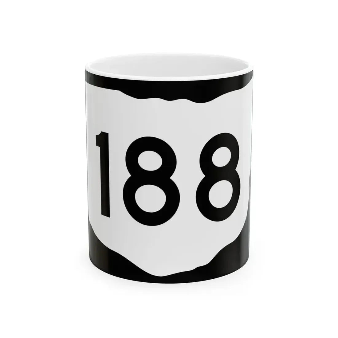 OH-188 (Ohio) (Road Sign) White Coffee Mug 11oz - Go Mug Yourself