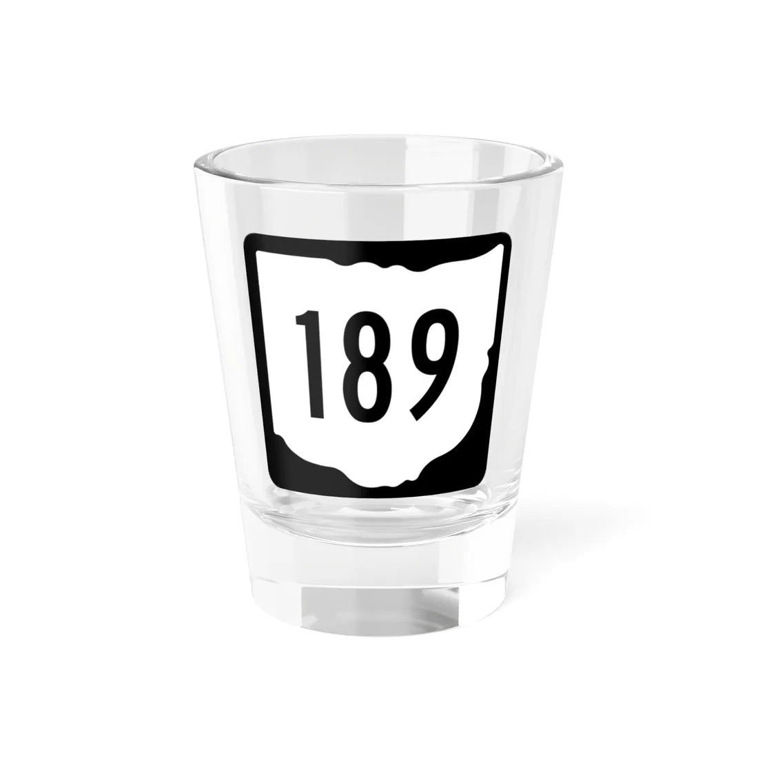 OH-189 1967 (Ohio) (Road Sign) Shot Glass 1.5oz 1.5oz - Go Mug Yourself