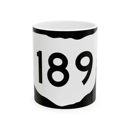 OH-189 (Ohio) (Road Sign) White Coffee Mug 11oz - Go Mug Yourself