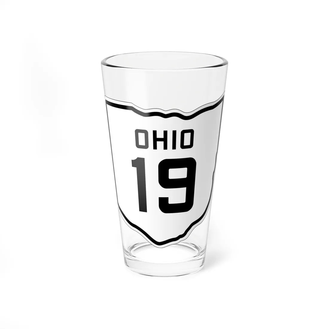 OH-19 1927 (Ohio) (Road Sign) Pint Glss 16oz 16oz - Go Mug Yourself