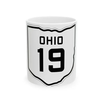 OH-19 1927 (Ohio) (Road Sign) White Coffee Mug 11oz - Go Mug Yourself
