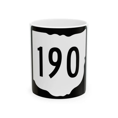 OH-190 1967 (Ohio) (Road Sign) White Coffee Mug 11oz - Go Mug Yourself