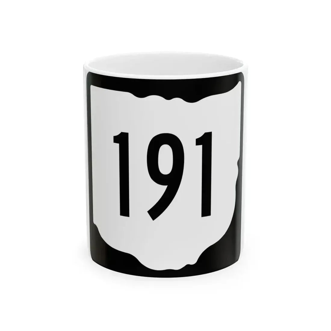 OH-191 1967 (Ohio) (Road Sign) White Coffee Mug 11oz - Go Mug Yourself