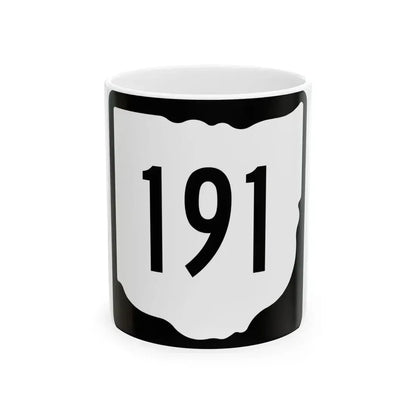 OH-191 1967 (Ohio) (Road Sign) White Coffee Mug 11oz - Go Mug Yourself