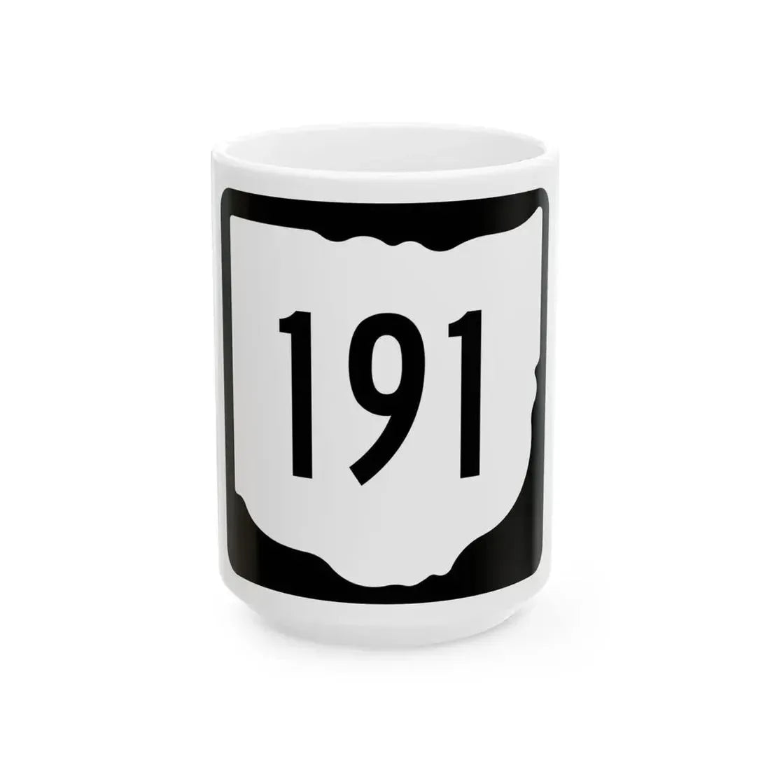 OH-191 1967 (Ohio) (Road Sign) White Coffee Mug 15oz - Go Mug Yourself