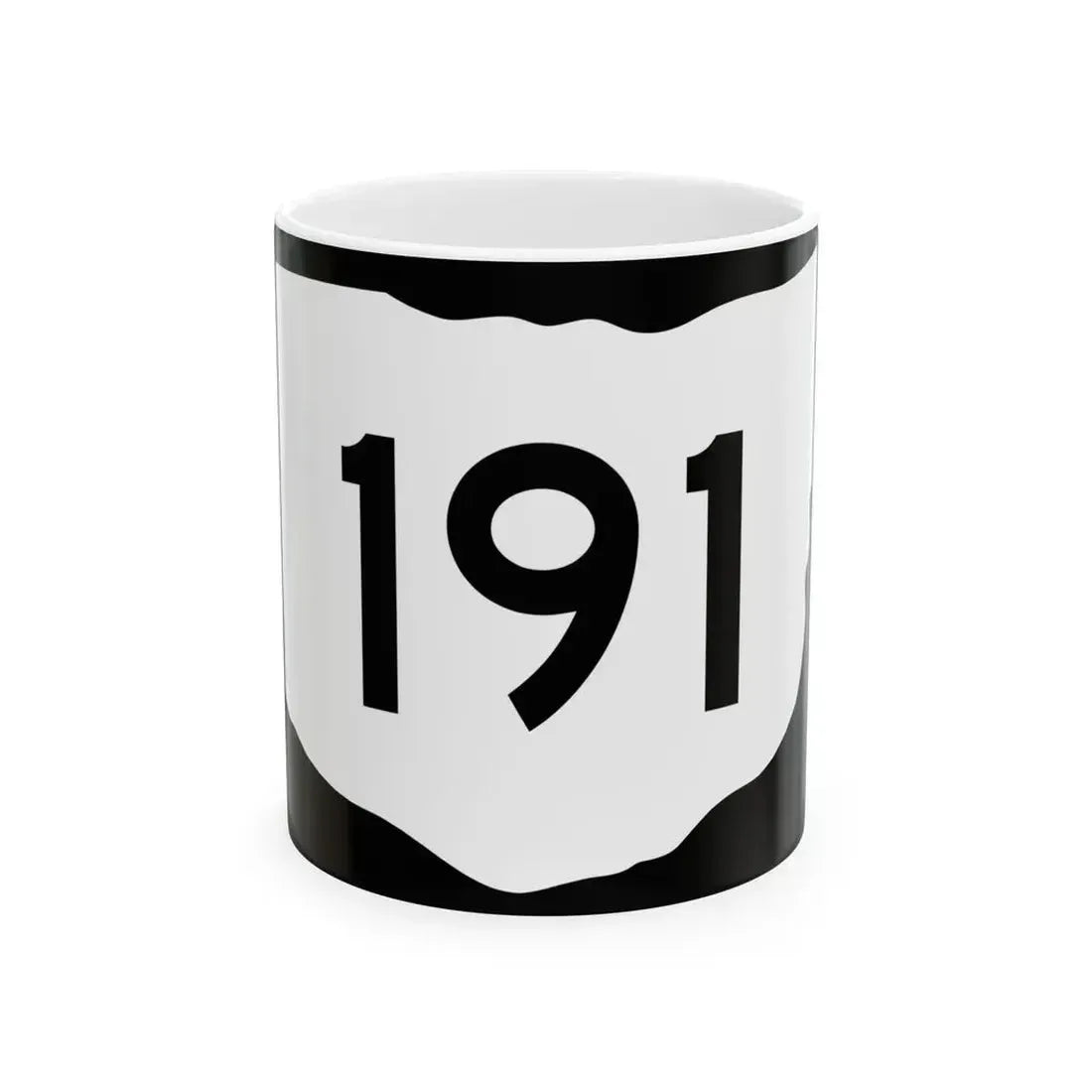 OH-191 (Ohio) (Road Sign) White Coffee Mug 11oz - Go Mug Yourself