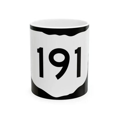 OH-191 (Ohio) (Road Sign) White Coffee Mug 11oz - Go Mug Yourself