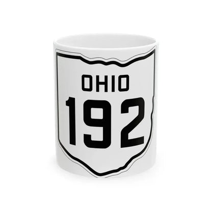 OH-192 1927 (Ohio) (Road Sign) White Coffee Mug 11oz - Go Mug Yourself