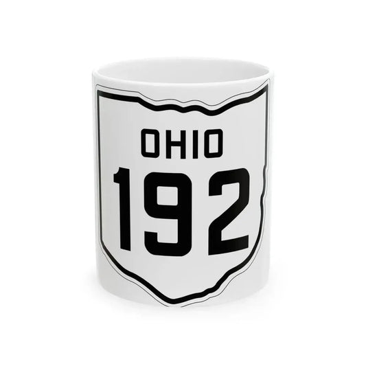 OH-192 1927 (Ohio) (Road Sign) White Coffee Mug 11oz - Go Mug Yourself