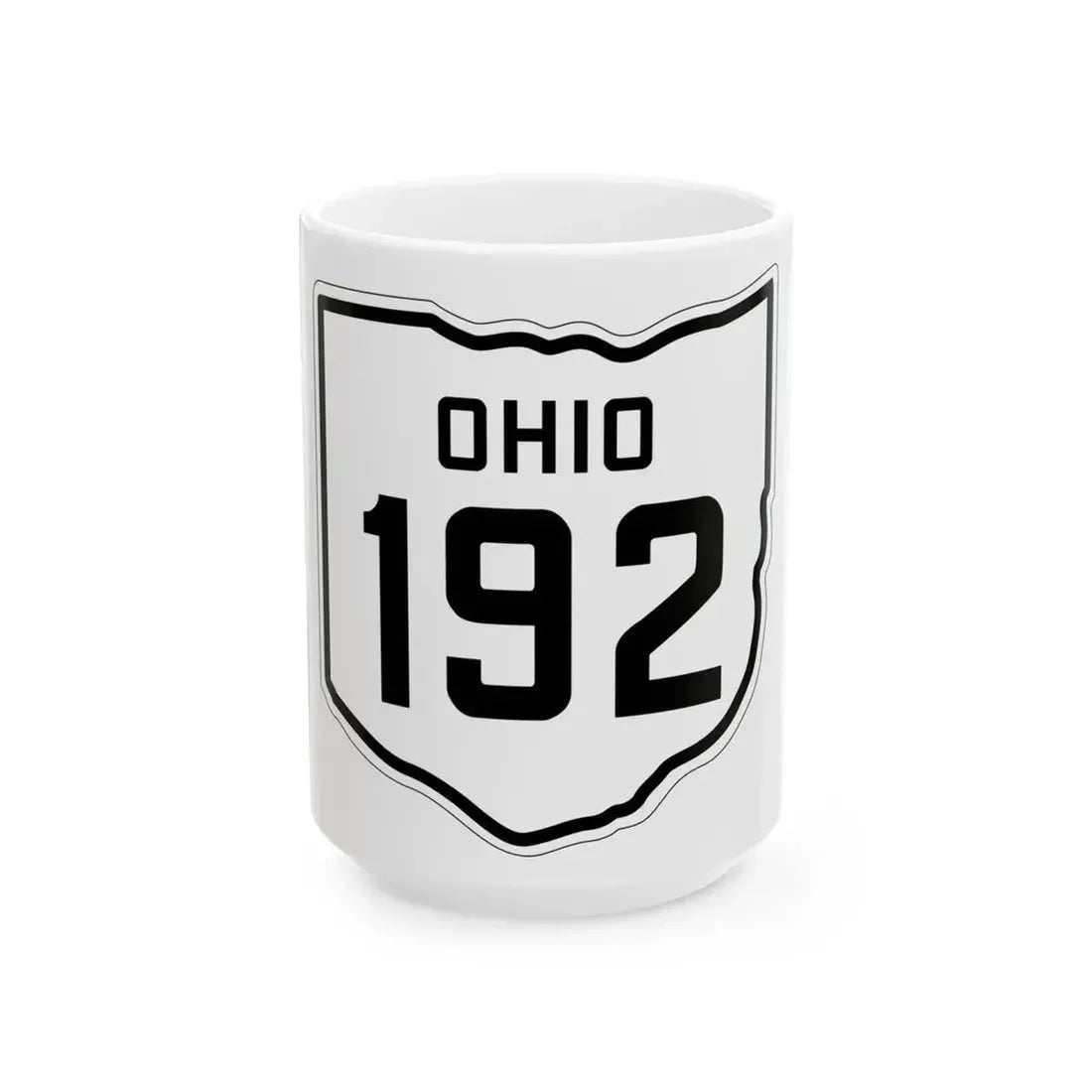OH-192 1927 (Ohio) (Road Sign) White Coffee Mug 15oz - Go Mug Yourself