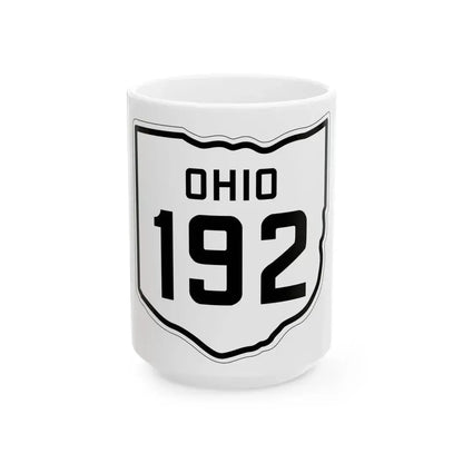 OH-192 1927 (Ohio) (Road Sign) White Coffee Mug 15oz - Go Mug Yourself