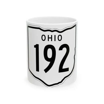 OH-192 1948 (Ohio) (Road Sign) White Coffee Mug 11oz - Go Mug Yourself