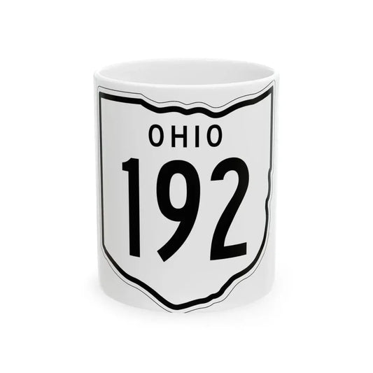 OH-192 1948 (Ohio) (Road Sign) White Coffee Mug 11oz - Go Mug Yourself