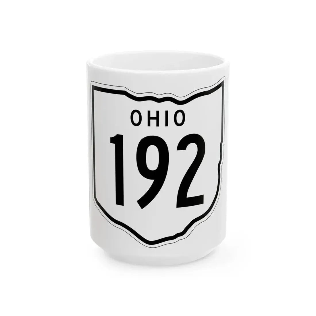 OH-192 1948 (Ohio) (Road Sign) White Coffee Mug 15oz - Go Mug Yourself