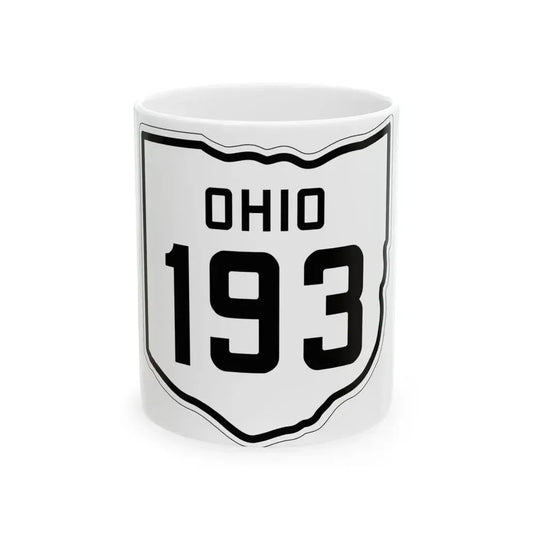 OH-193 1927 (Ohio) (Road Sign) White Coffee Mug 11oz - Go Mug Yourself