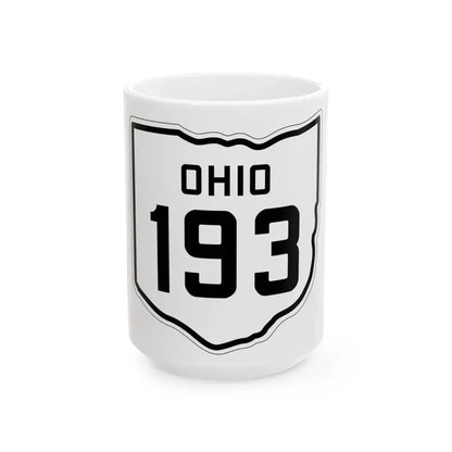 OH-193 1927 (Ohio) (Road Sign) White Coffee Mug 15oz - Go Mug Yourself