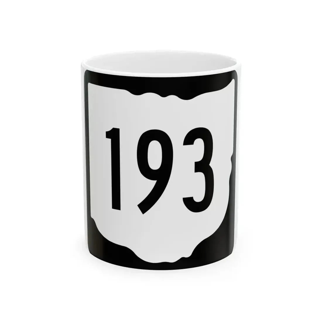 OH-193 1967 (Ohio) (Road Sign) White Coffee Mug 11oz - Go Mug Yourself