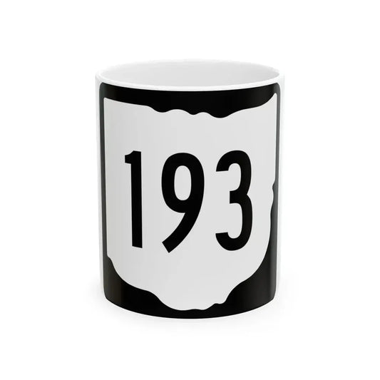 OH-193 1967 (Ohio) (Road Sign) White Coffee Mug 11oz - Go Mug Yourself