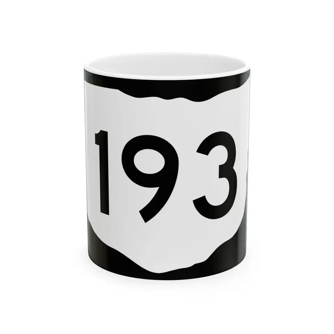 OH-193 (Ohio) (Road Sign) White Coffee Mug 11oz - Go Mug Yourself