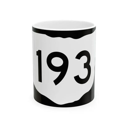 OH-193 (Ohio) (Road Sign) White Coffee Mug 11oz - Go Mug Yourself