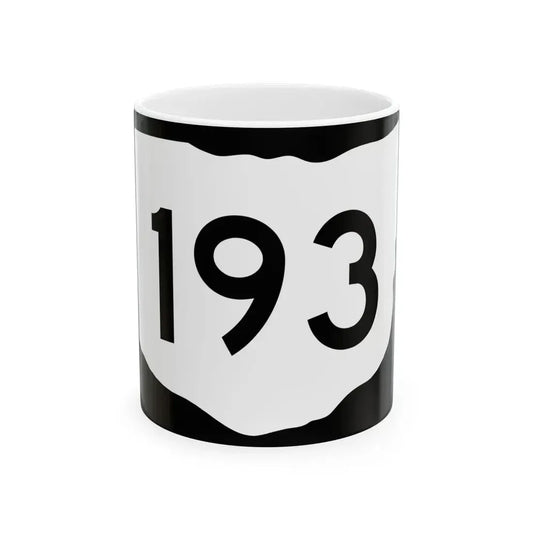OH-193 (Ohio) (Road Sign) White Coffee Mug 11oz - Go Mug Yourself