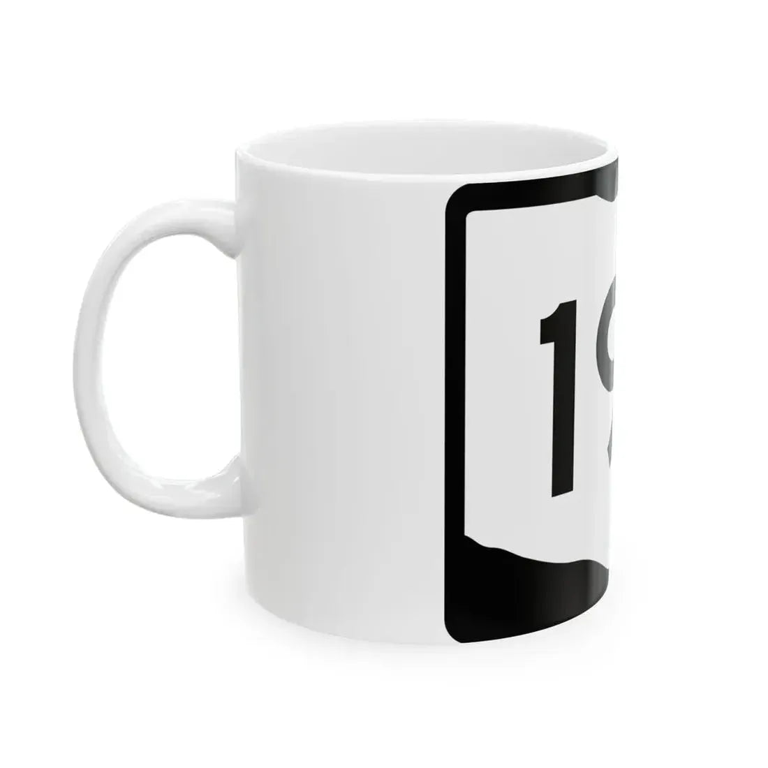 OH-193 (Ohio) (Road Sign) White Coffee Mug - Go Mug Yourself