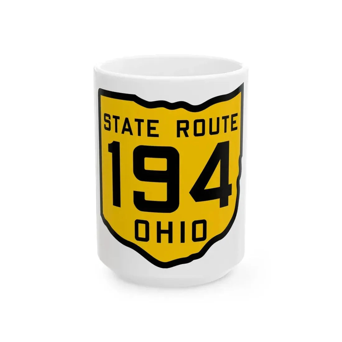 OH-194 1920 (Ohio) (Road Sign) White Coffee Mug 15oz - Go Mug Yourself