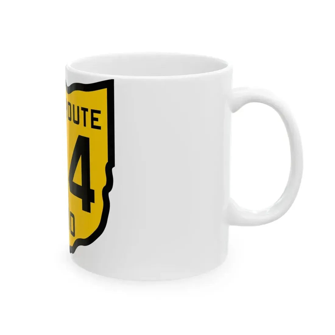 OH-194 1920 (Ohio) (Road Sign) White Coffee Mug - Go Mug Yourself