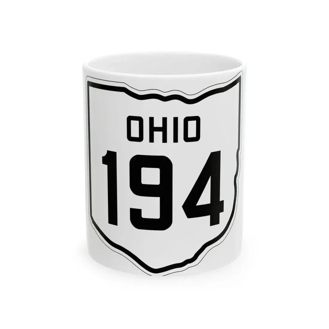 OH-194 1927 (Ohio) (Road Sign) White Coffee Mug 11oz - Go Mug Yourself
