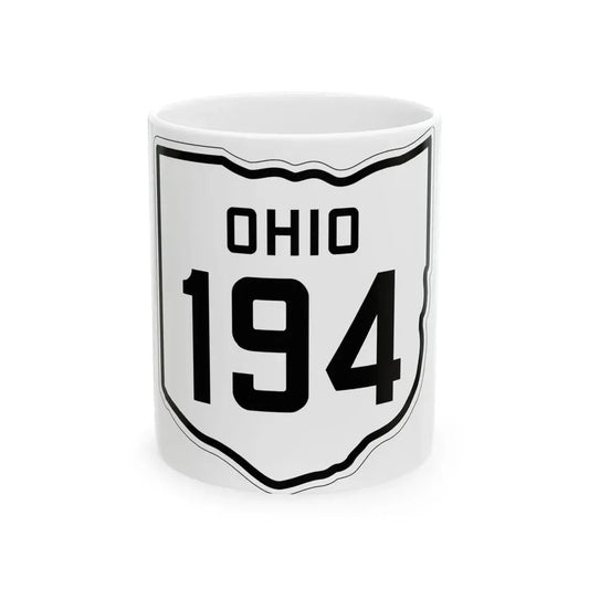 OH-194 1927 (Ohio) (Road Sign) White Coffee Mug 11oz - Go Mug Yourself