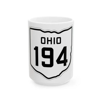 OH-194 1927 (Ohio) (Road Sign) White Coffee Mug 15oz - Go Mug Yourself