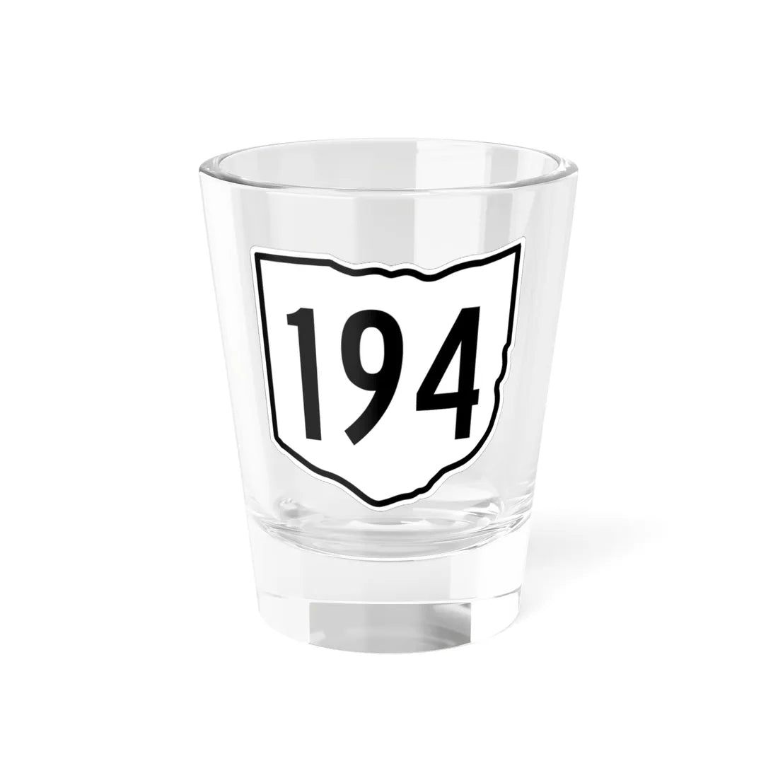 OH-194 1960 (Ohio) (Road Sign) Shot Glass 1.5oz 1.5oz - Go Mug Yourself