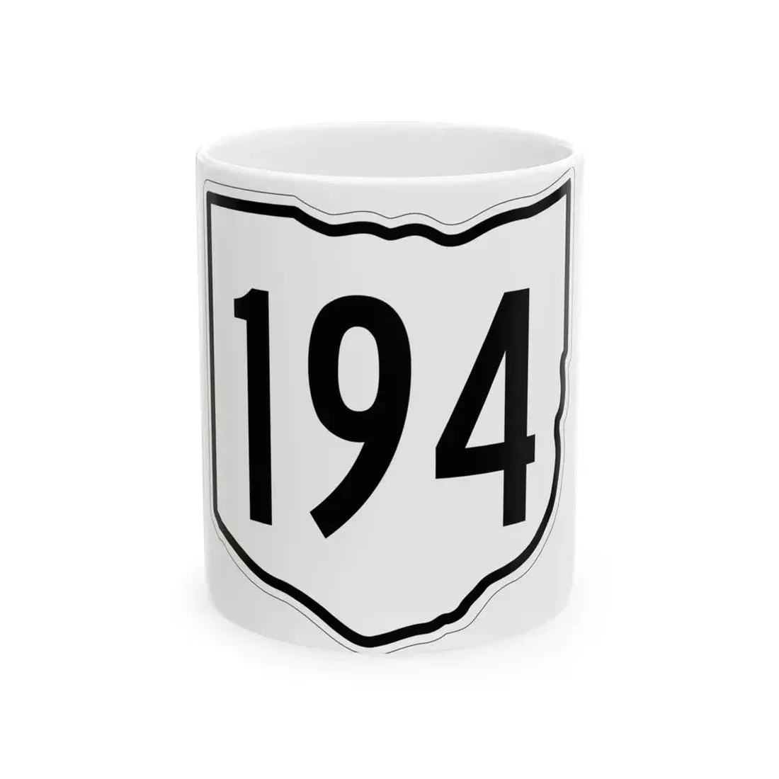 OH-194 1960 (Ohio) (Road Sign) White Coffee Mug 11oz - Go Mug Yourself