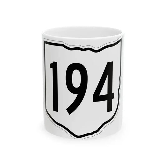 OH-194 1960 (Ohio) (Road Sign) White Coffee Mug 11oz - Go Mug Yourself